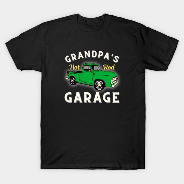 Grandpa's Hot Rod Garage Classic Vintage T-Shirt by S.Fuchs Design Co.